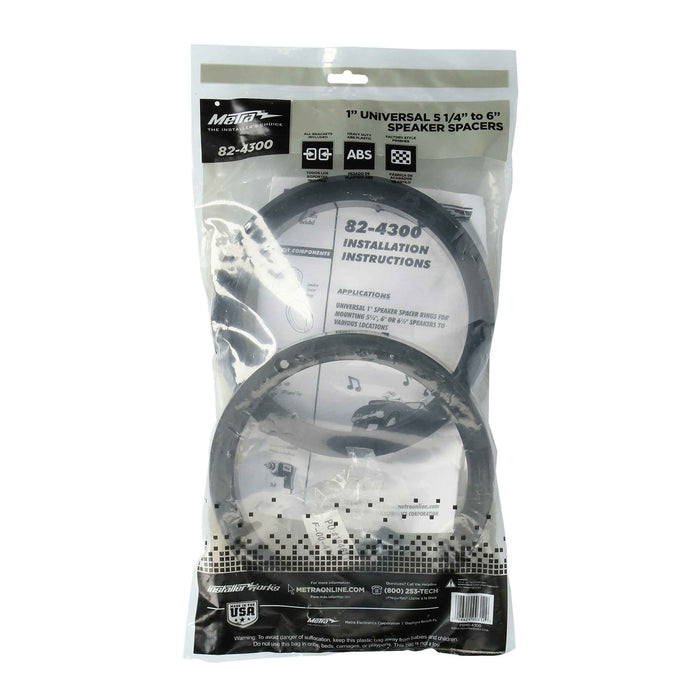 Metra 82-4300 1" Universal Speaker Adapter Bracket (pair)