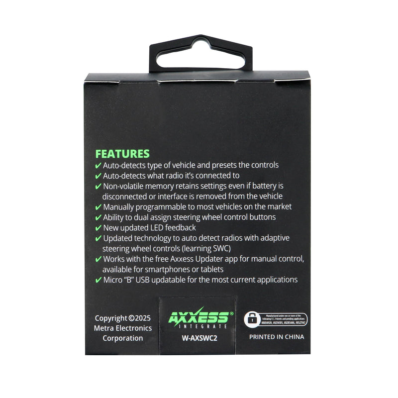 Axxess AXSWC-2 Universal Steering Wheel Control and Data Interface