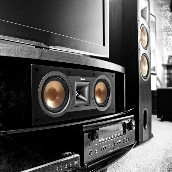 Klipsch R-25C 400W 8 Ohms 5.25" Copper-Spun High-Output Center Channel Speaker - Black