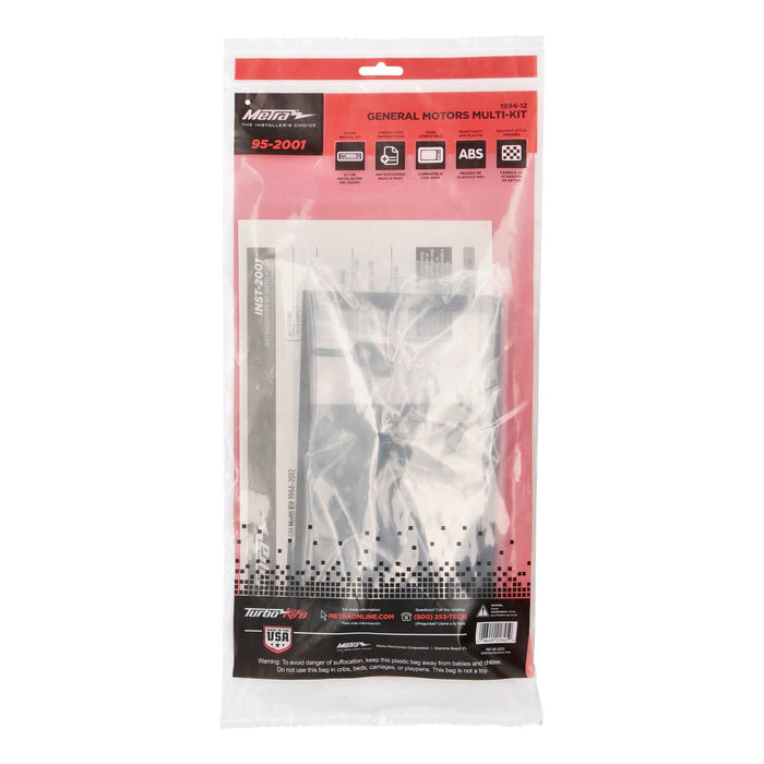 Metra 95-2001 Double DIN Stereo Dash Multi-Kit for Select GM Multi-Kit 1994-2012