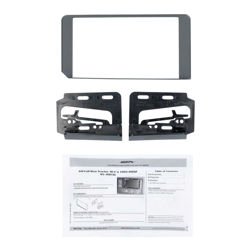 Metra 95-3003G Double DIN Dash Kit for Select GM SUV / Truck 1995-2002