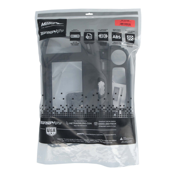 Metra 95-3315B Double DIN Dash Stereo Installation Kit for Select GMC TERRAIN 2018-2024