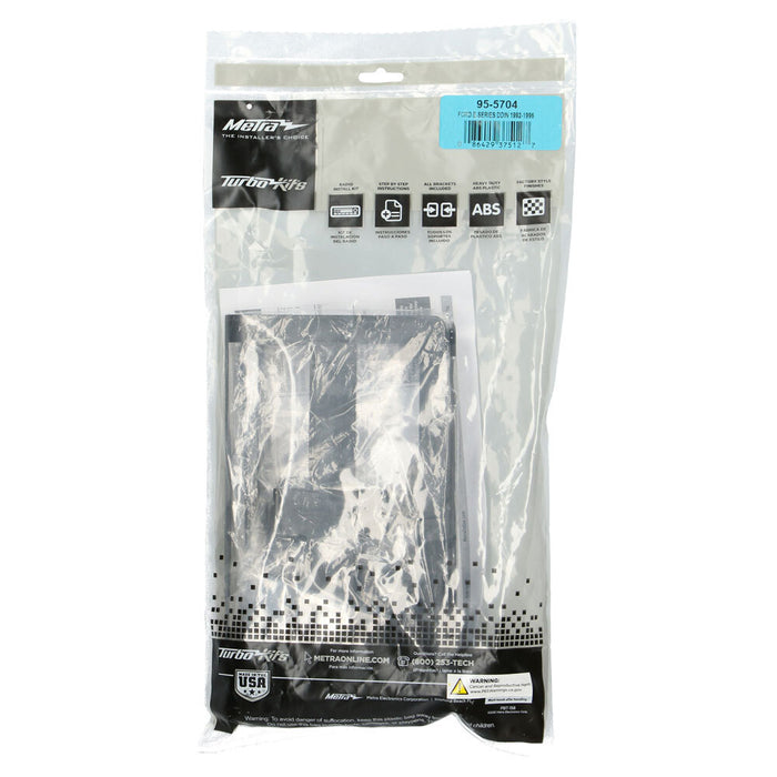 Metra 95-5704 Double DIN Dash Kit for select Ford Econoline 1992-1996