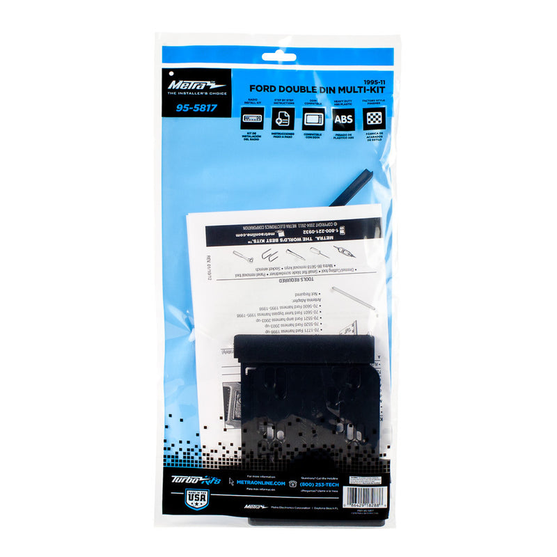 Metra 95-5817 Double DIN Dash Kit for Select 1995-2009 Ford Vehicles