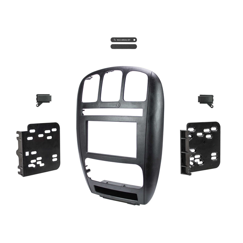 Metra 95-6539 Double DIN Dash Kit for Select Dodge Caravan 2001-2007/Chrysler Town and Country 2001-2007