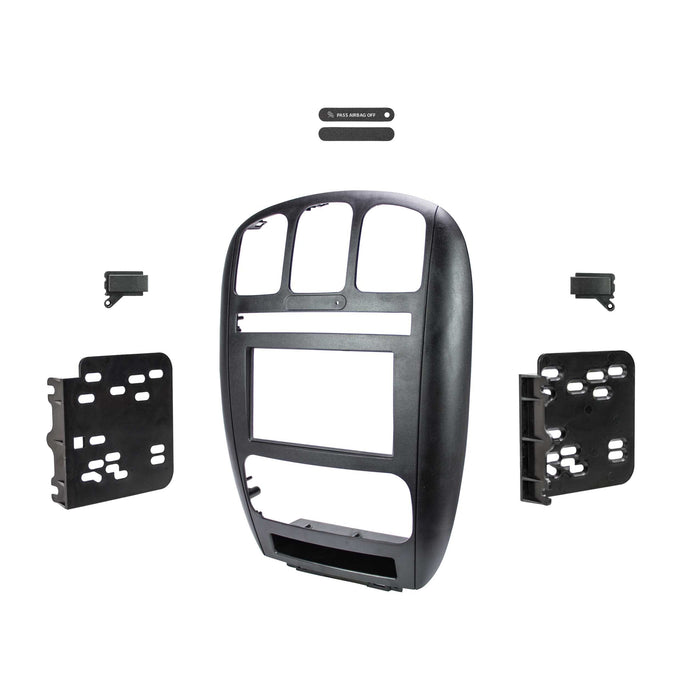 Metra 95-6539 Double DIN Dash Kit for Select Dodge Caravan 2001-2007/Chrysler Town and Country 2001-2007