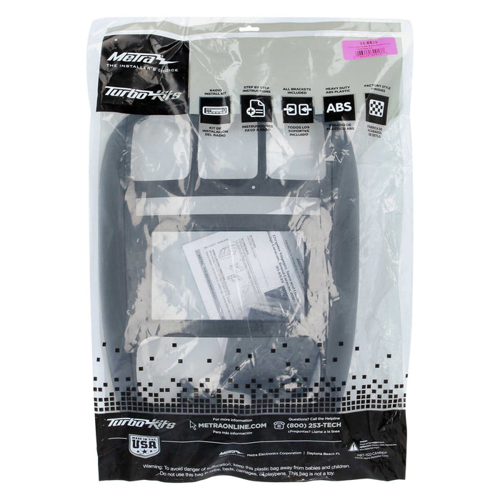Metra 95-6539 Double DIN Dash Kit for Select Dodge Caravan 2001-2007/Chrysler Town and Country 2001-2007