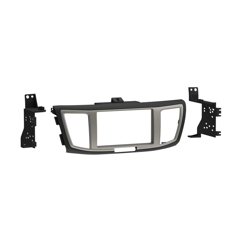 Metra 95-7804B Double DIN Stereo Install Dash Kit for Select Honda Accord 13-17 Black W/ Silver Trim