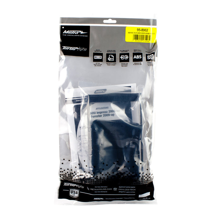 Metra 95-8902 Double DIN Stereo Dash Kit for 2008-up Subaru Impreza