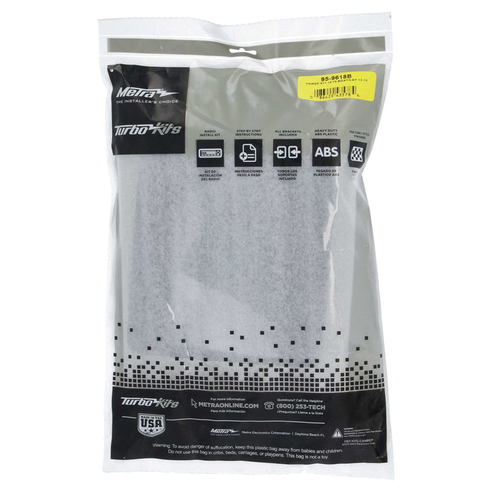 Metra 95-9618B Double DIN Installation Kit for Select Porsche 911 2012-2016 Boxster Cayman 2013-2016