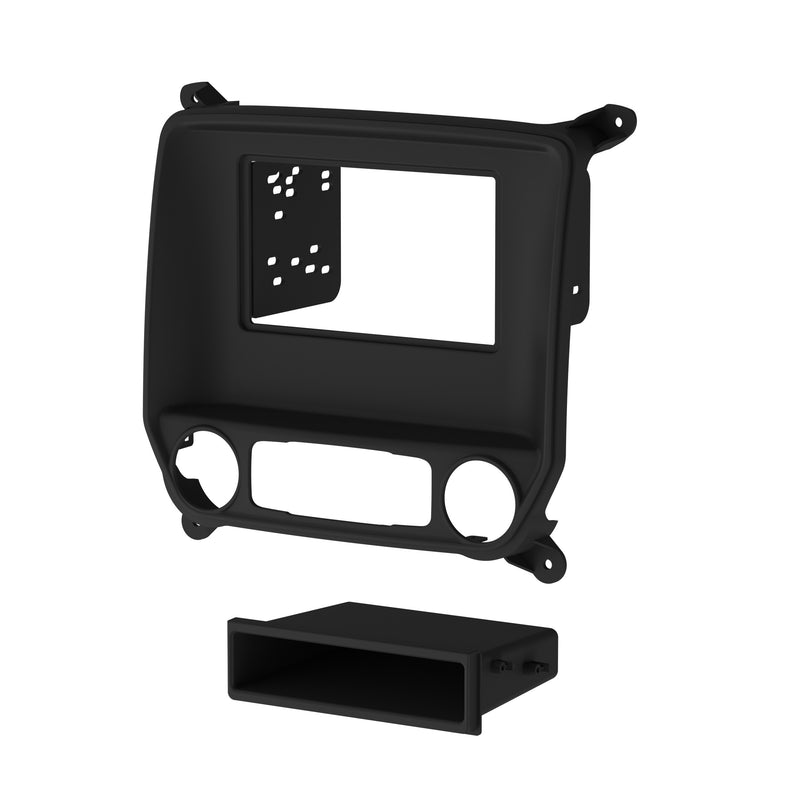 Metra 99-3014G Gray Single/Double DIN Dash Kit for Select Chevrolet Silverado / GMC Sierra 2014-Up