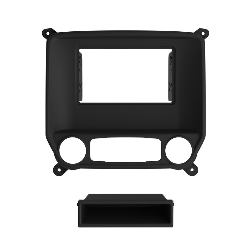 Metra 99-3014G Gray Single/Double DIN Dash Kit for Select Chevrolet Silverado / GMC Sierra 2014-Up