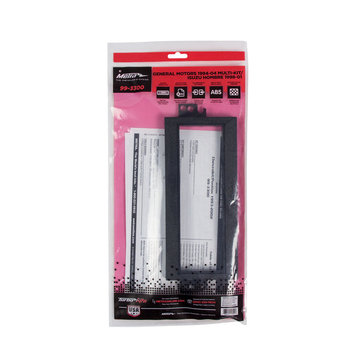 Metra 99-3300 Single DIN Dash Multi-Kit for Select Chevrolet Oldsmobile Pontiac 1994-2004