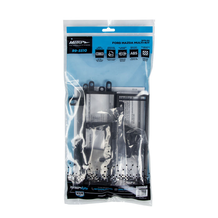Metra 99-5510 Single DIN Dash Kit for Select Ford Lincoln Mercury Multi-Kit 1982-2000