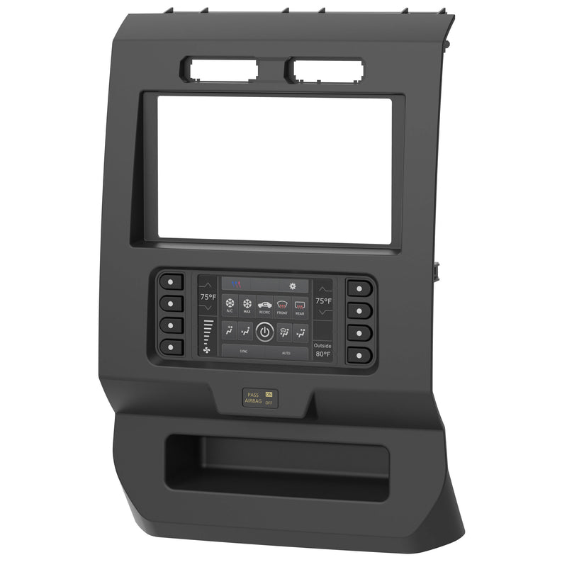Metra 99-5834CH Single/Double DIN Dash Install Kit For Select Ford Trucks 2015-2018