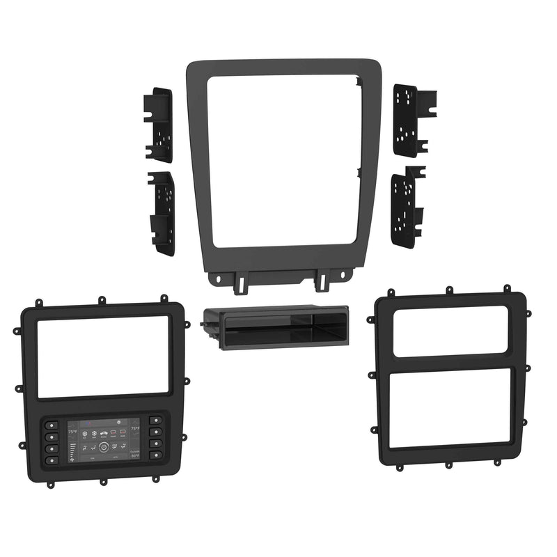 Metra 99-5839CH Charcoal 1 or 2 DIN Dash Kit for 2010-14 Ford Mustang