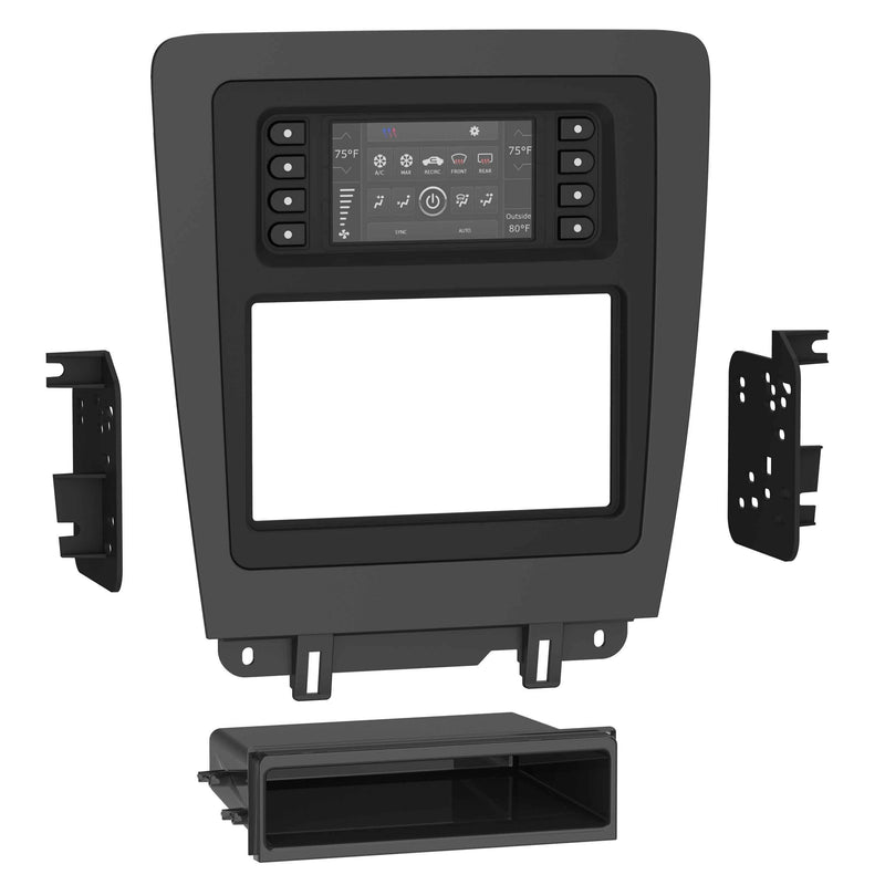 Metra 99-5839CH Charcoal 1 or 2 DIN Dash Kit for 2010-14 Ford Mustang