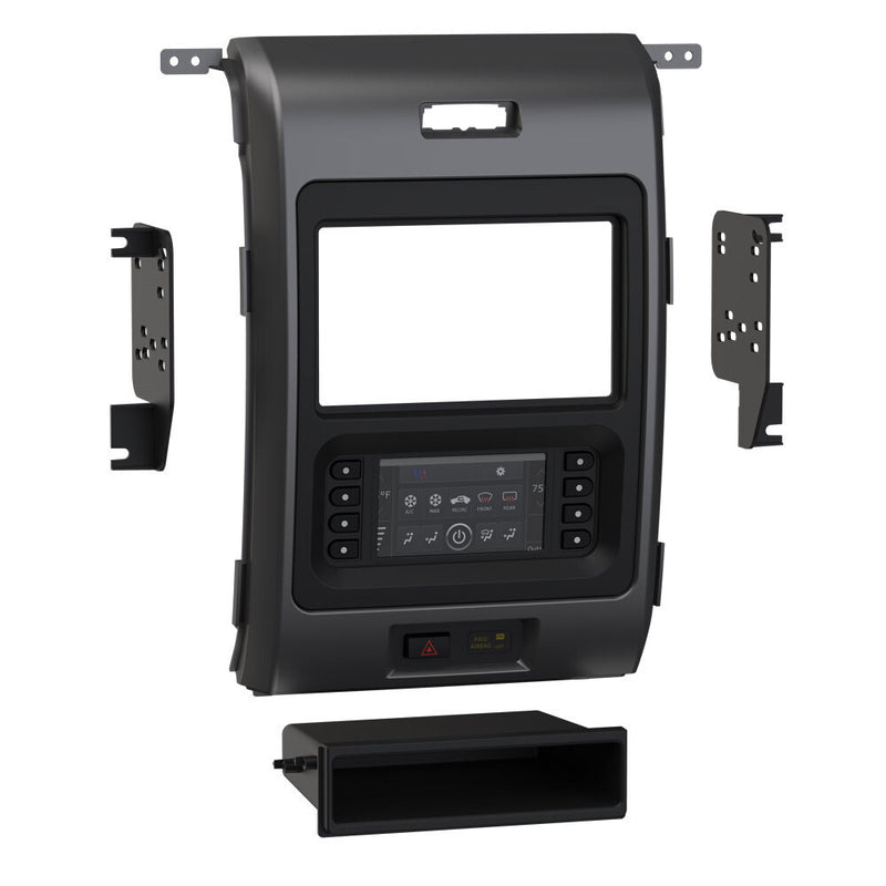 Metra 99-5846B 1-2 DIN Dash Kit - Ford F-150 (with Factory 4.2-Inch Screen) 2013-2014 - TurboT