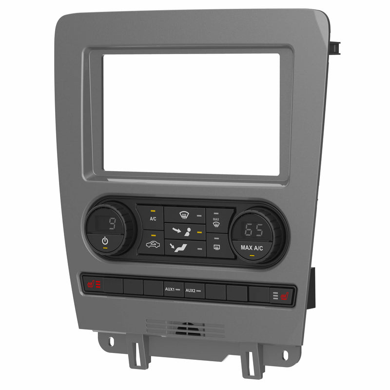 Metra 99-5853CH Single or Double DIN Dash Kit for FORD Mustang 2010-2014 (with single-zone climate controls) - TurboTactile