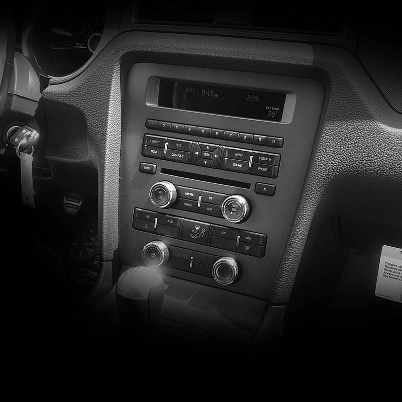 Metra 99-5853CH Single or Double DIN Dash Kit for FORD Mustang 2010-2014 (with single-zone climate controls) - TurboTactile