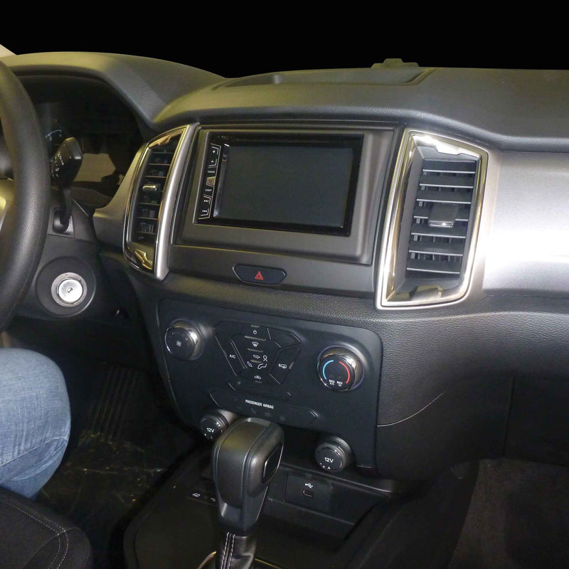 Metra 99-5857B 1 or 2- DIN Car Stereo Dash Kit Fits Select 2019-up Ford Ranger Vehicles with 4.2" Screen