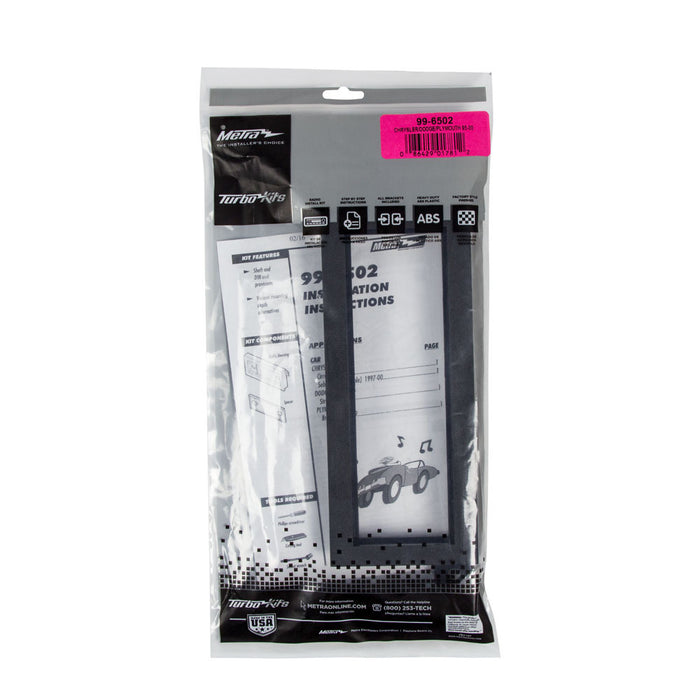 Metra 99-6502 Single DIN Dash Kit for Chrysler Dodge Plymouth 1995-2000