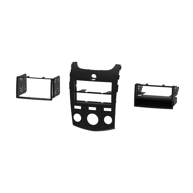 Metra 99-7338B Matte Black 1 or 2 DIN Dash Kit for Kia Forte 2010-2013 - Black
