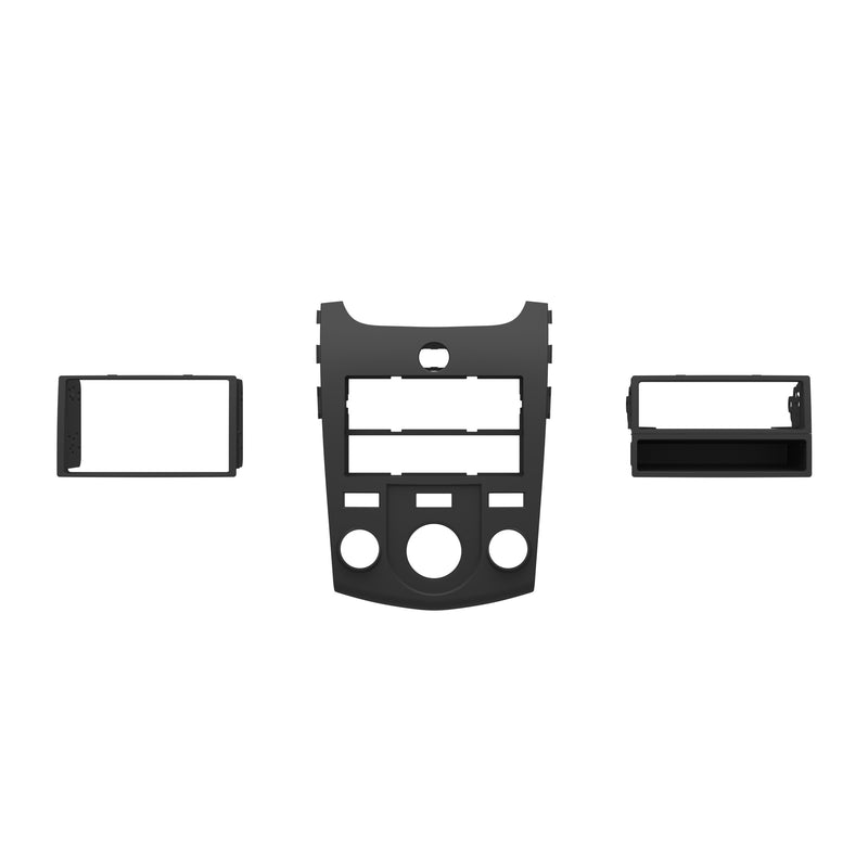 Metra 99-7338B Matte Black 1 or 2 DIN Dash Kit for Kia Forte 2010-2013 - Black