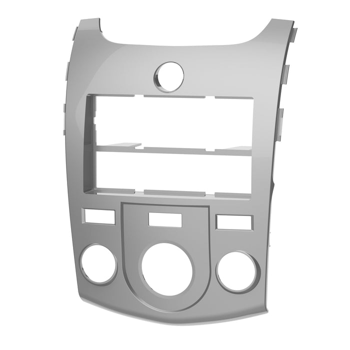 Metra 99-7338S Silver 1 or 2 DIN Dash Kit for Select 2010-13 Kia Forte