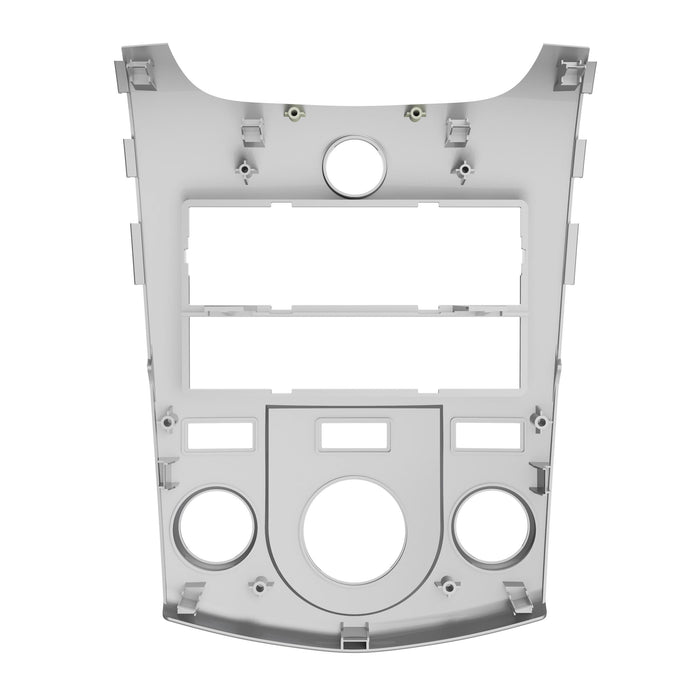 Metra 99-7338S Silver 1 or 2 DIN Dash Kit for Select 2010-13 Kia Forte