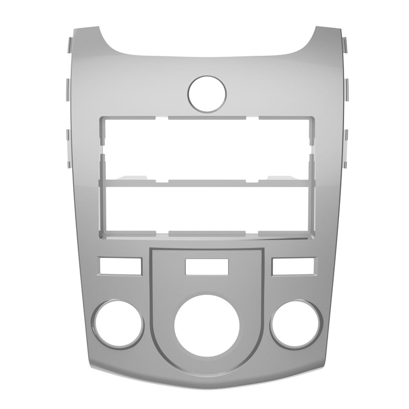 Metra 99-7338S Silver 1 or 2 DIN Dash Kit for Select 2010-13 Kia Forte