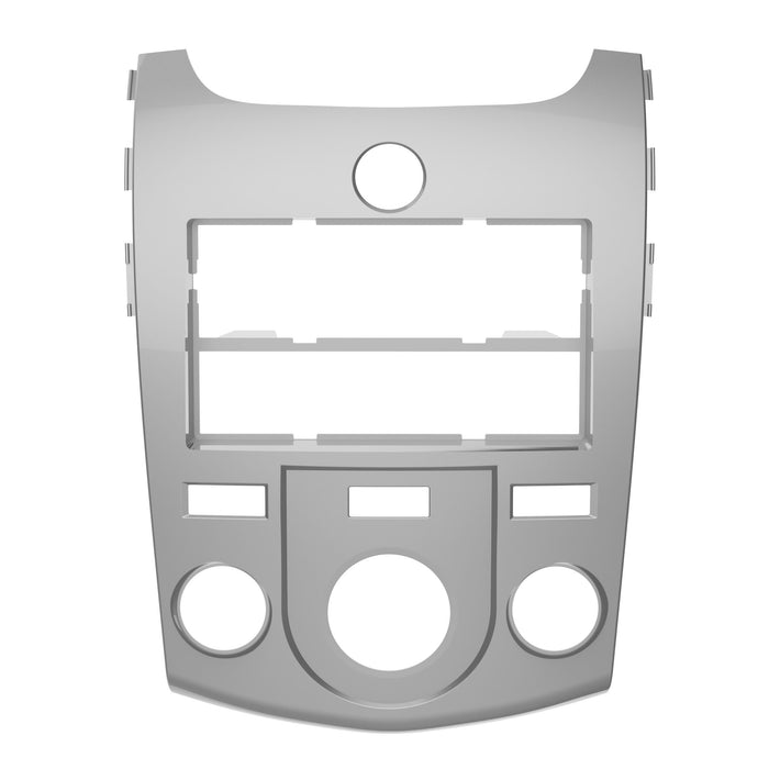 Metra 99-7338S Silver 1 or 2 DIN Dash Kit for Select 2010-13 Kia Forte