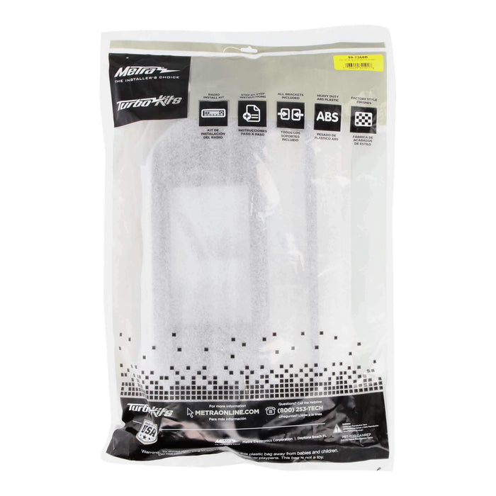 Metra 99-7368B Matte Black 1 or 2 DIN Dash Kit for Select Kia Rio 2016-2017 without push-to-start