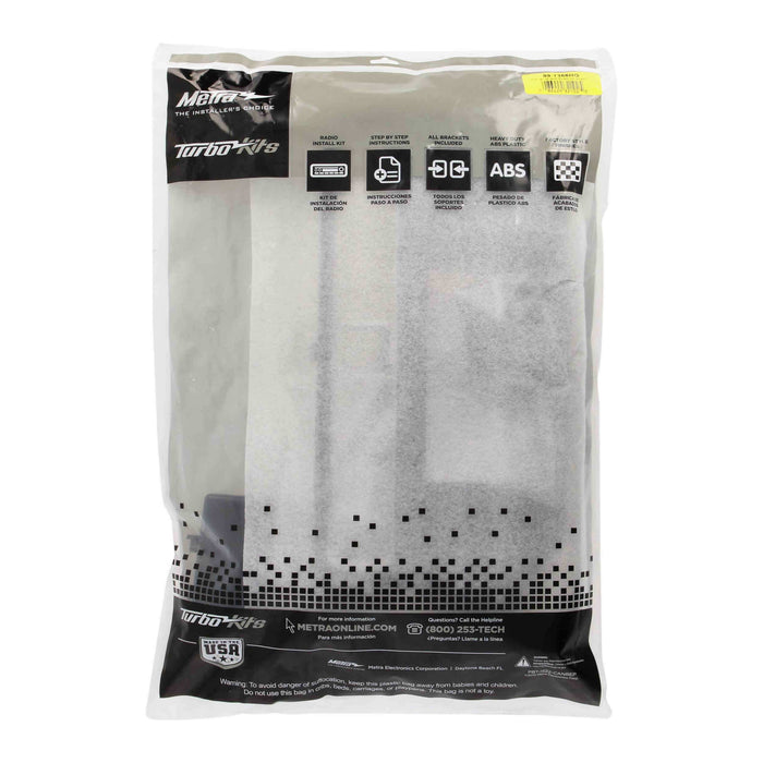 Metra 99-7368HG Gloss Black 1 or 2 DIN Dash Kit for Select Kia Rio 2016-2017 without push-to-start