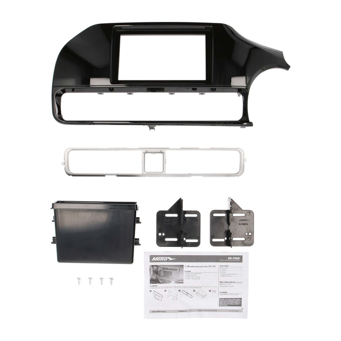 Metra 99-7368HG Gloss Black 1 or 2 DIN Dash Kit for Select Kia Rio 2016-2017 without push-to-start