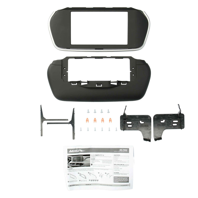 Metra 99-7396 Single Din & Double Din Dash Kit for Select 2019 & Up Hyundai Santa Fe Vehicles