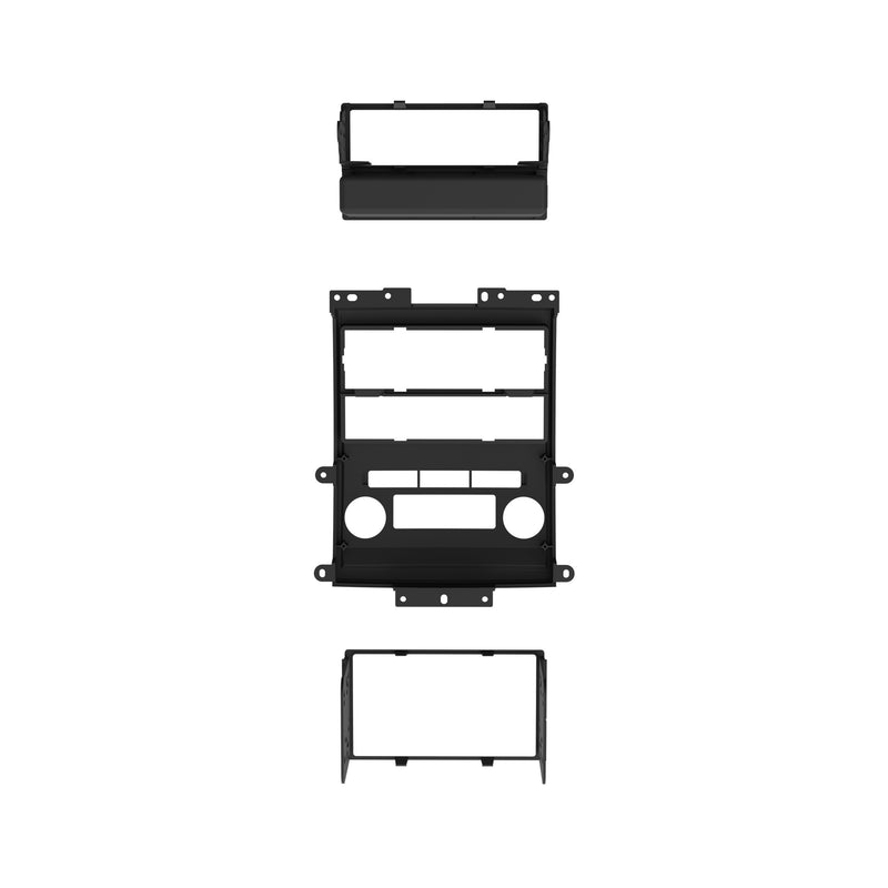 Metra 99-7428B Black 1 or 2 DIN Dash Kit for Select Frontier/Xterra 2009-2012 with Tech Option Black