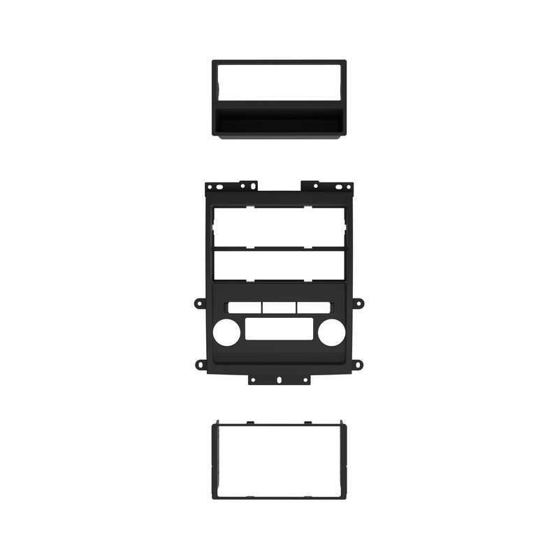Metra 99-7428B Black 1 or 2 DIN Dash Kit for Select Frontier/Xterra 2009-2012 with Tech Option Black