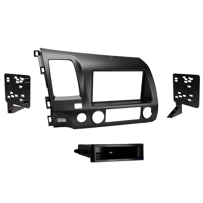 Metra 99-7816G Single or Double DIN Dash Kit for for Select Honda Civic 2006-2011 - Gunmetal