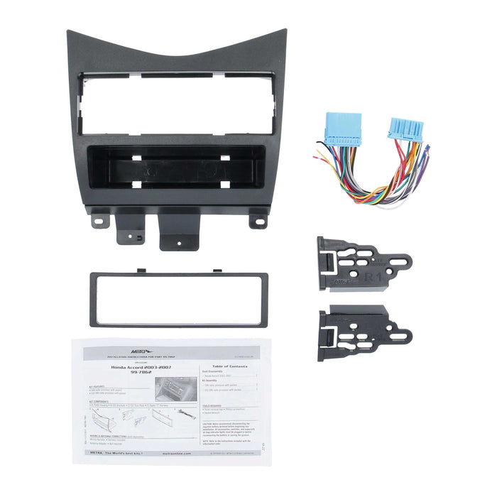 Metra 99-7862 Single DIN Dash Kit with Pocket for 2003-07 Honda Accord