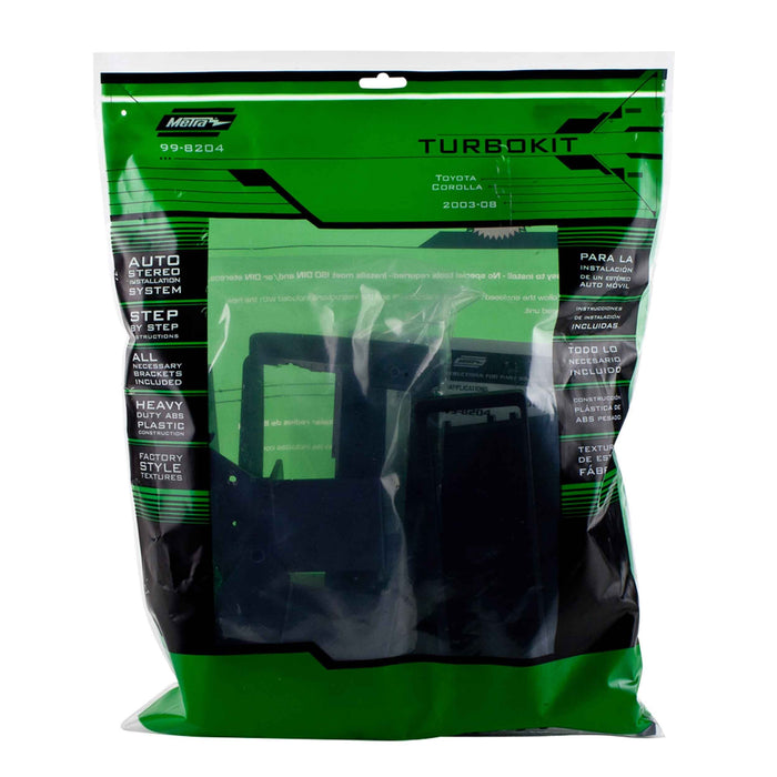 Metra 99-8204 Single DIN Stereo Dash Kit for 2003-2008 Toyota Corolla