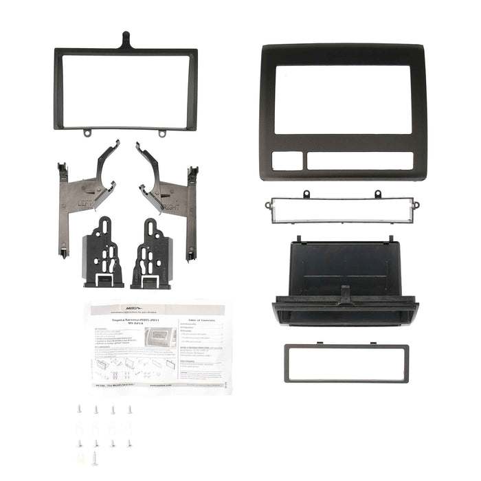 Metra 99-8214TB Double/Single DIN Dash Kit for Toyota Tacoma 2005-2011 - Black