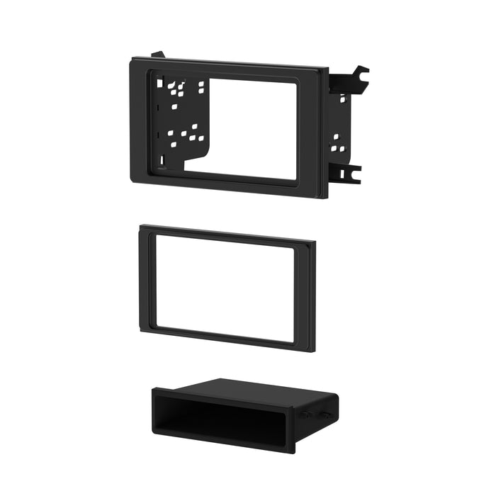 Metra 99-8251B Matte Black 1 or 2 DIN Dash Kit for Toyota Tacoma 2016-2023