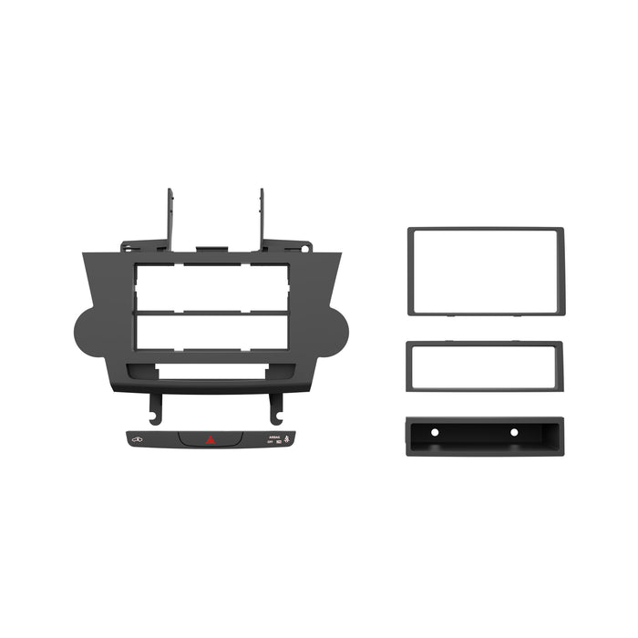 Metra 99-8274B Single or Double DIN Dash Kit for Toyota Highlander 08-12 with Nav Black
