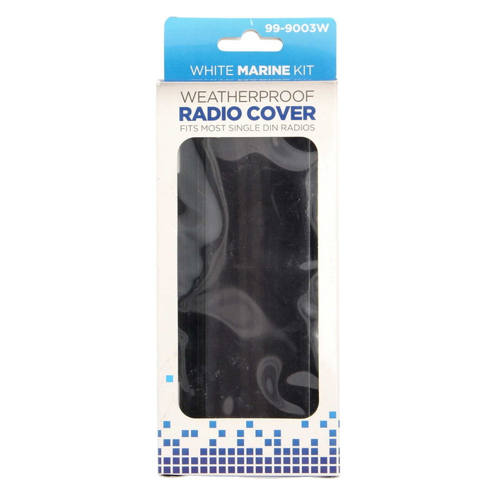 Metra 99-9003W White Weatherproof Marine Cover for Single DIN Radios