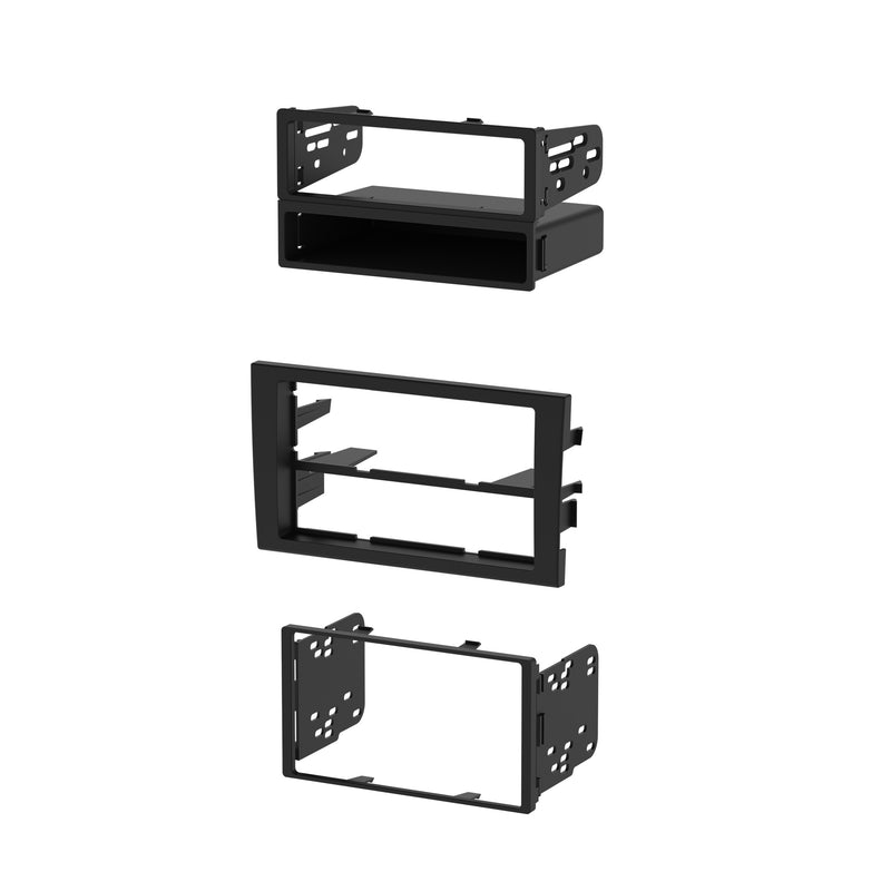 Metra 99-9107B Black Double DIN Stereo Dash Kit for Audi A4/RS 4/S4 2002-2008 (with Symphony or NAV radio)