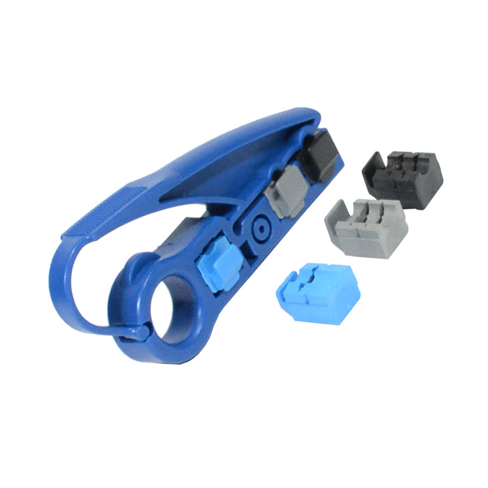 RG6 RG59 CAT5E CAT6 Coaxial UTP Cable Jacket Stripper and Cutter Tool