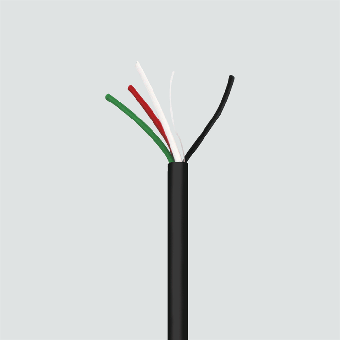 Wavenet AC1404OSPBK3-500 14AWG 4 Conductors (65) Glossy PVC Audio Cable RIB (Reel-In-Box) 500Feet -Black