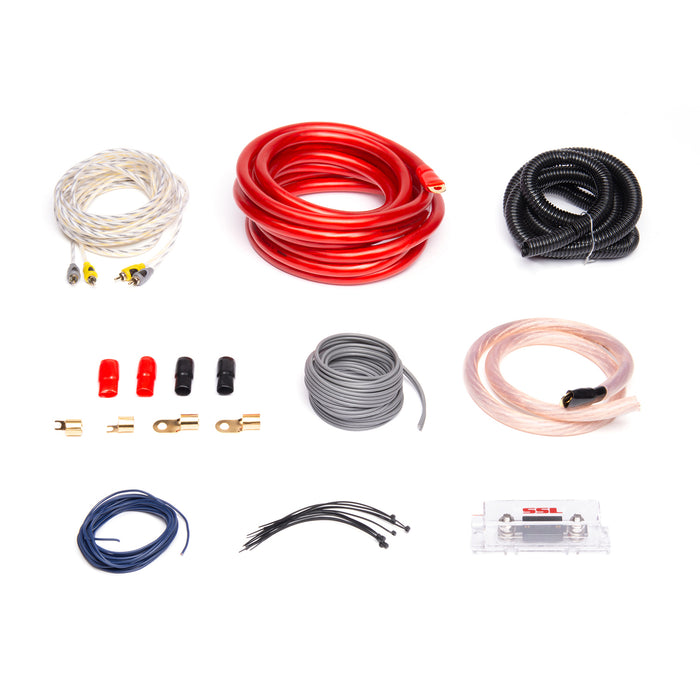 SSL AKS0 Car Audio 1/0 Gauge Complete Amplifier Installation Wiring Kit