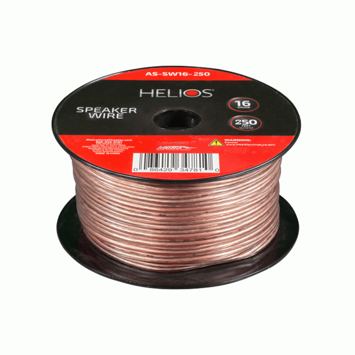 Metra AS-SW16-250 16 Gauge Full Copper 2 Conductors Speaker Wire - 250 ft